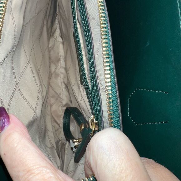 Michael Kors Mercer Large Saffiano Leather Tote Bag in Deep Green - Picture 10 of 16